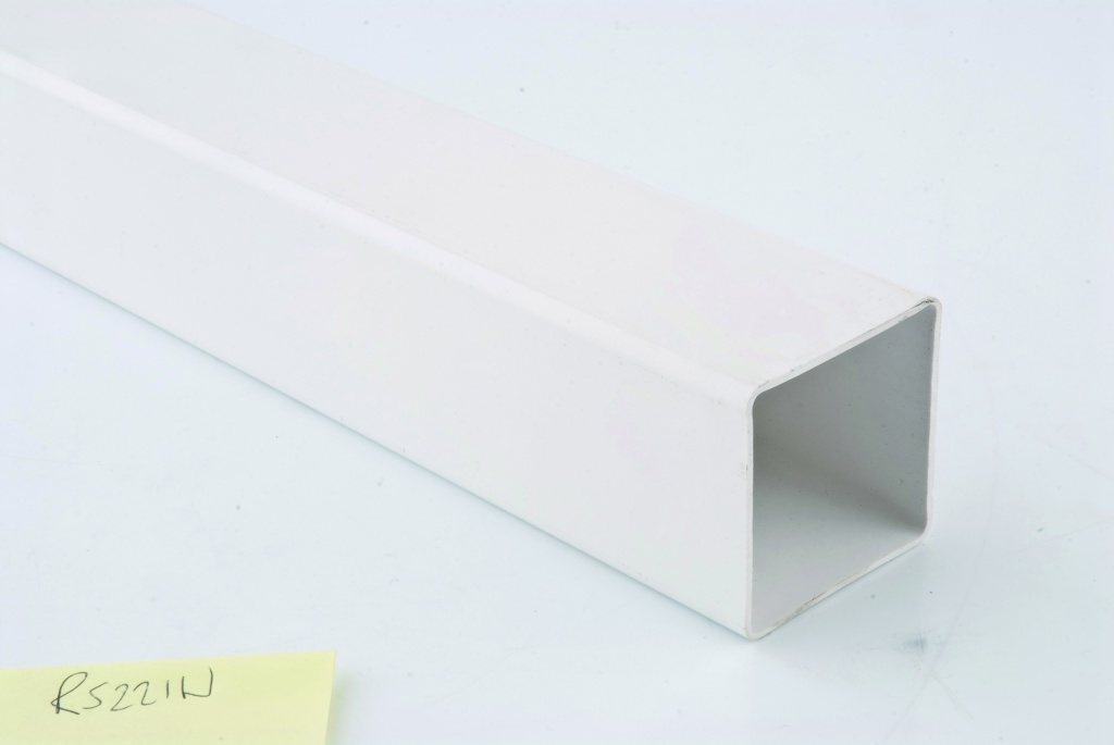 White Square Downpipe - 4m