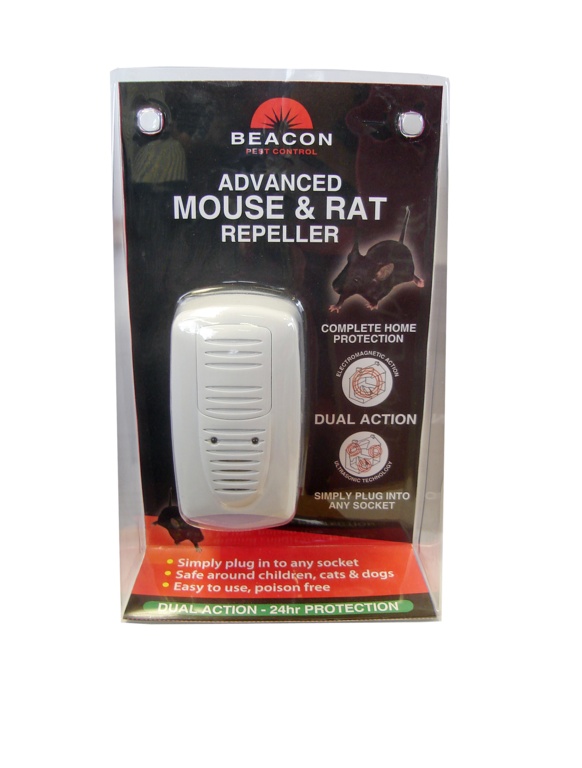 Advanced Mouse & Rat Repeller - Dual Action - Single Unit