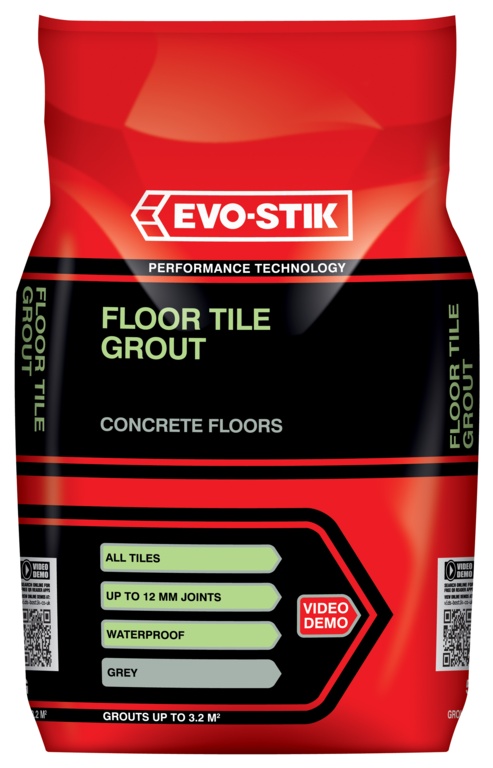 Tile A Floor Fast Set Grout for All Tiles - 5kg - Grey