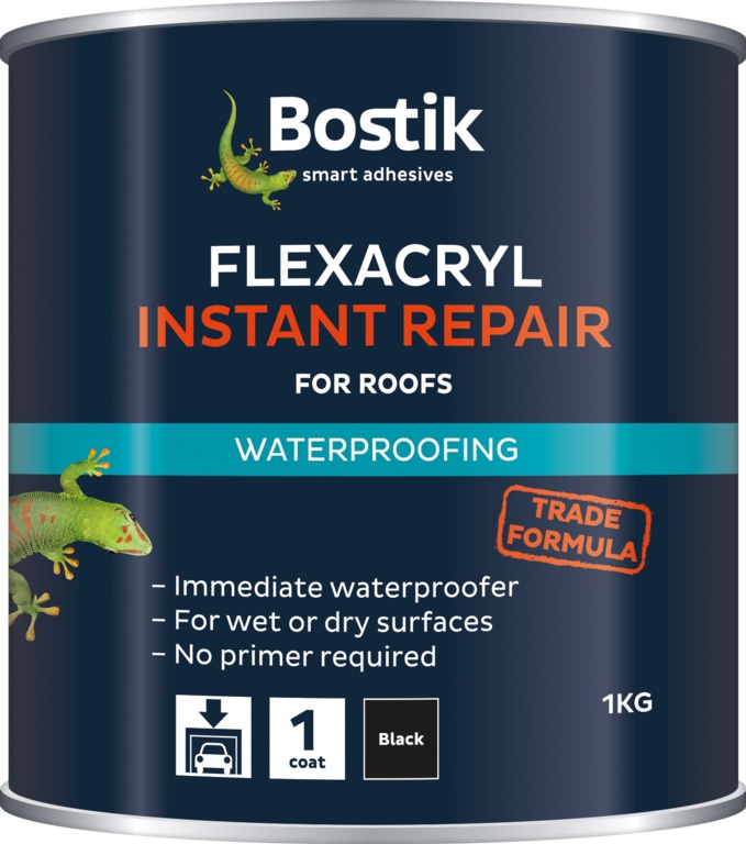 Flexacryl Instant Waterproof Compound - 1kg Black