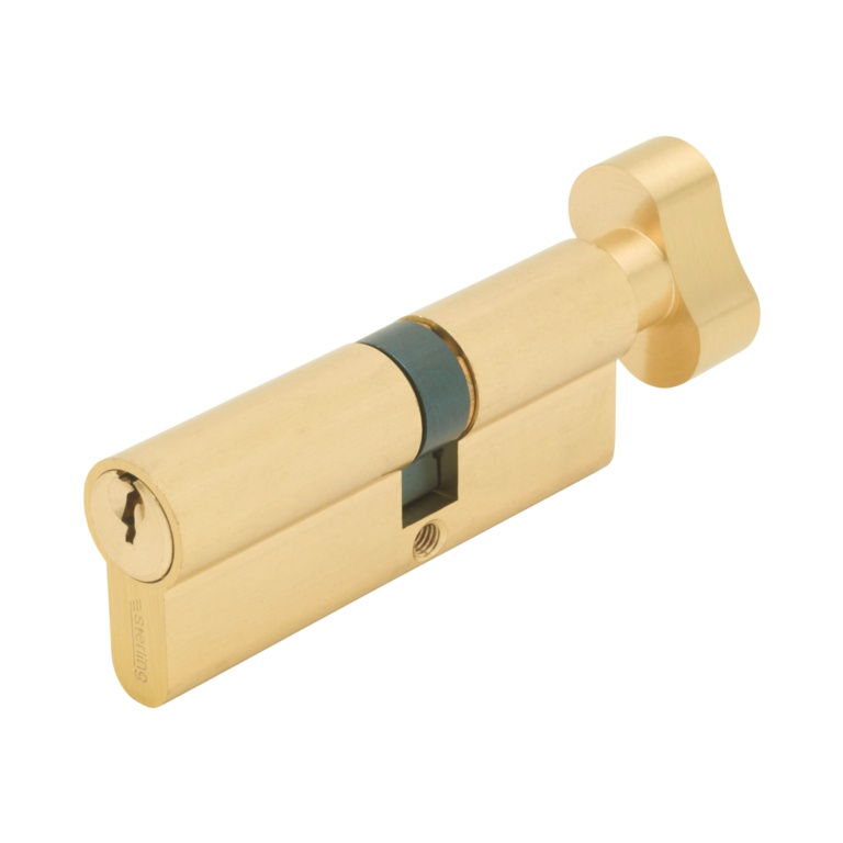 Euro Thumbturn Cyl/Brass Visipack - 35 x 35