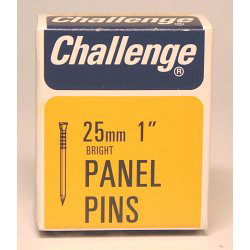 Panel Pins - Bright Steel (Box Pack) - 25mm