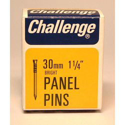 Panel Pins - Bright Steel (Box Pack) - 30mm