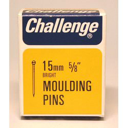 Moulding Pins (Veneer Pins) - Bright Steel (Box Pack) - 15mm