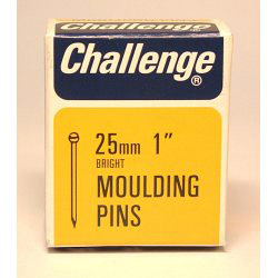 Moulding Pins (Veneer Pins) - Bright Steel (Box Pack) - 25mm