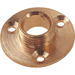 1/2" Brass Backplate - Pre-Packed Pack 10