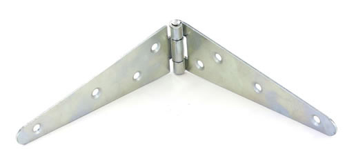 Strap hinges zinc plated - 300mm 12" Pack of 5 - only available by special order