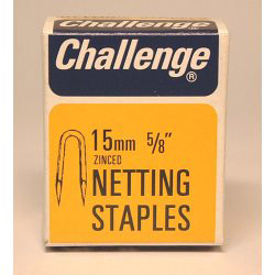 Netting Staples - Zinc Plated (Box Pack) - 15mm