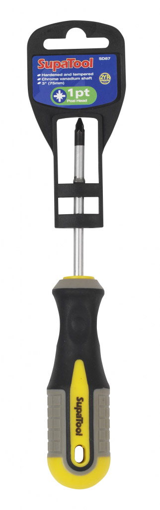 Pozi Head Screwdriver - 75mm x 1pt