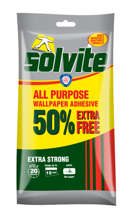 All Purpose Wallpaper Adhesive - 10 Roll Plus 50%