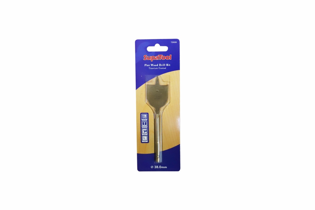 Titanium Flat Wood Drill Bit - 38mm
