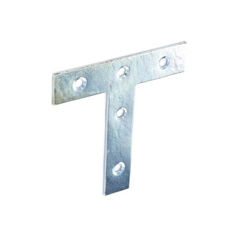 Tee Plate Zinc Plated Pack 25 - 75mm