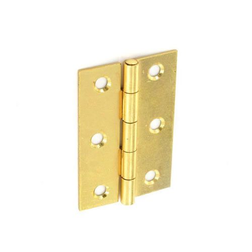 Steel Butt Hinges Brass plated - 100mm