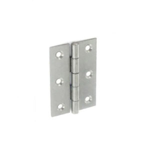 5050 Steel Narrow Butt Hinges Self Colour - 50mm Pack 20