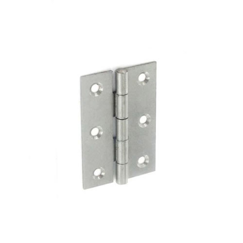 Steel Butt Hinges Self Colour - 100mm Pack 10