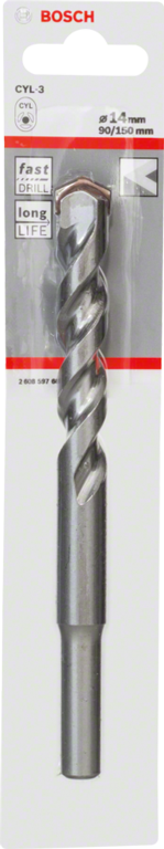 Silver Percussion Concrete Drill Bit - 14 x 90 x 150