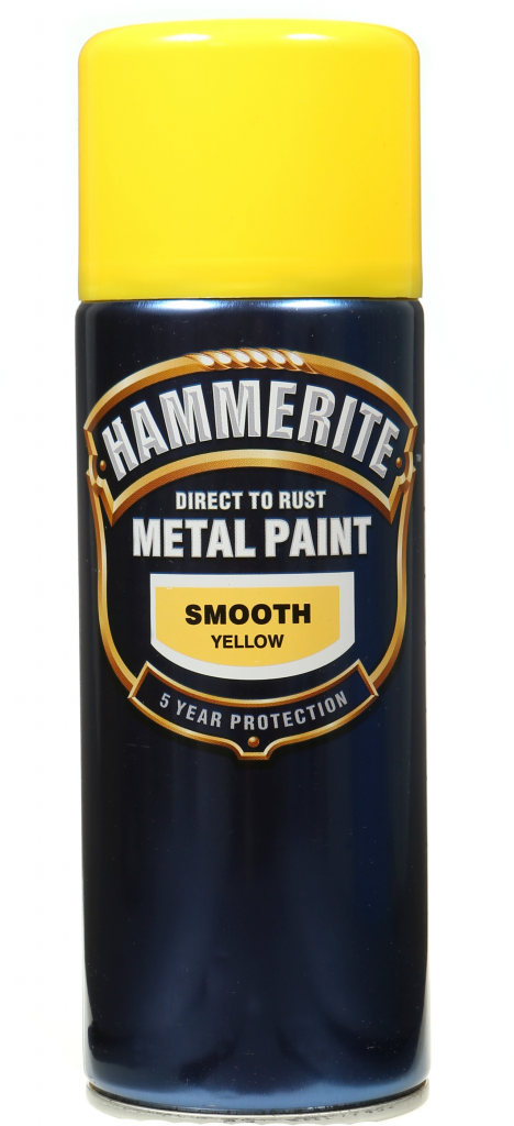 Metal Paint 400ml Aerosol - Smooth Yellow