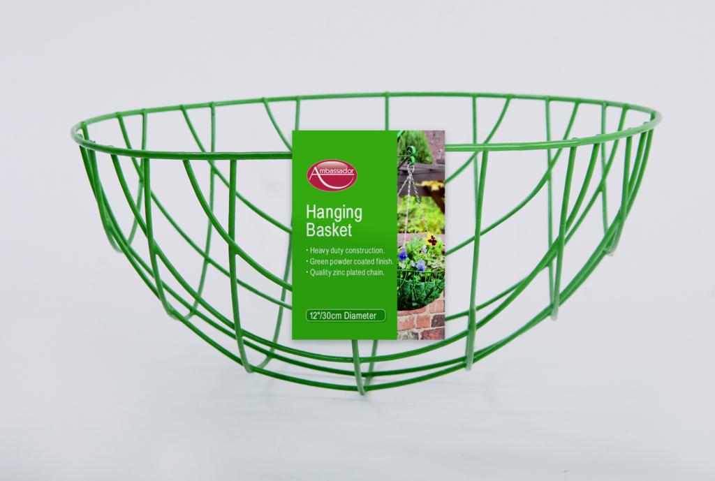 Hanging Basket - 30cm/12" Green