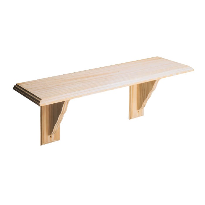 Natural Wood Shelf Kit - Pine 1185mm