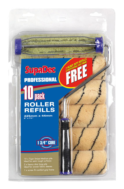 10 Pack Roller Refill - 9"/255mm