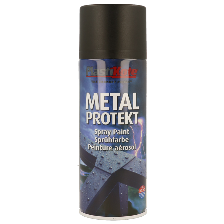 Metal Protekt Paint - 400ml Aerosol Matt Black