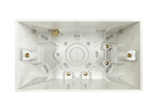 2 Gang Pattress Box - 47mm