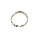 Split ring steel nickel plated - 25mm, Pack of 10 - only available by special order