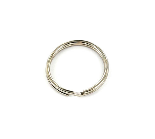 Split ring steel nickel plated - 25mm, Pack of 10 - only available by special order