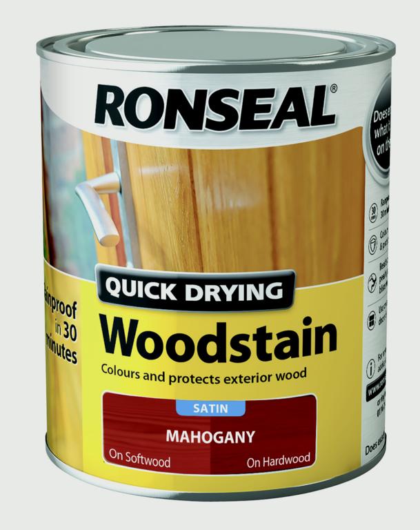 Quick Drying Woodstain Satin 750ml - Mahogany