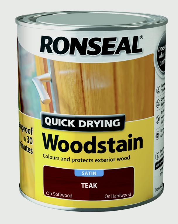 Quick Drying Woodstain Satin 750ml - Teak