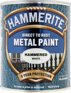 Metal Paint Hammered 750ml - White