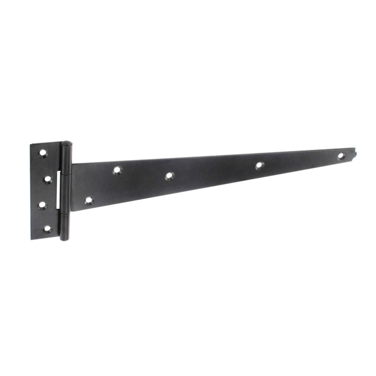 Heavy Black Tee Hinges (Pair) - 450mm (18")