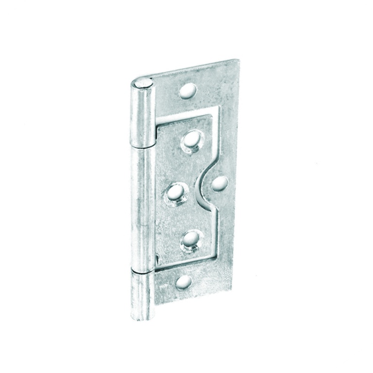 Flush Hinges Zinc Plated (Pair) - 75mm