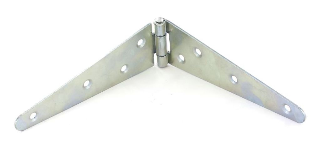 Strap Hinges Zinc Plated (Pair) - 200mm (8")