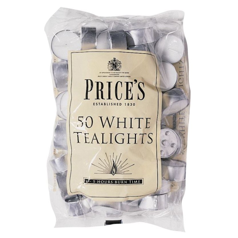 White Tealights - Pack 50