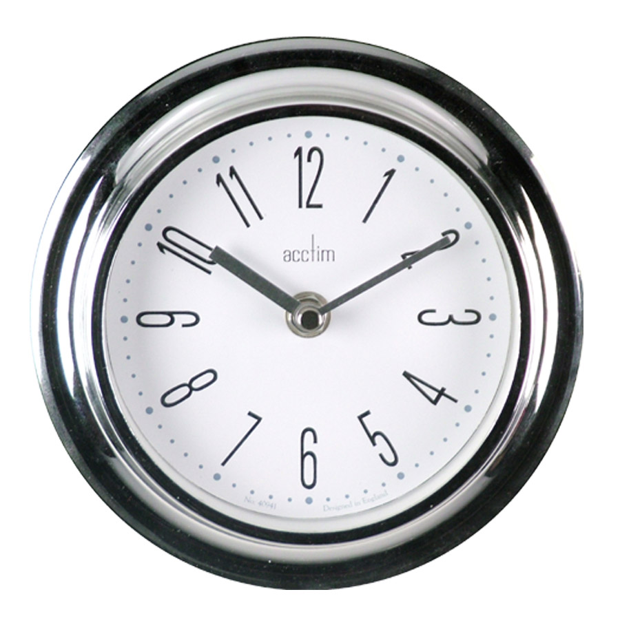 Riva Wall Clock Chrome - Chrome