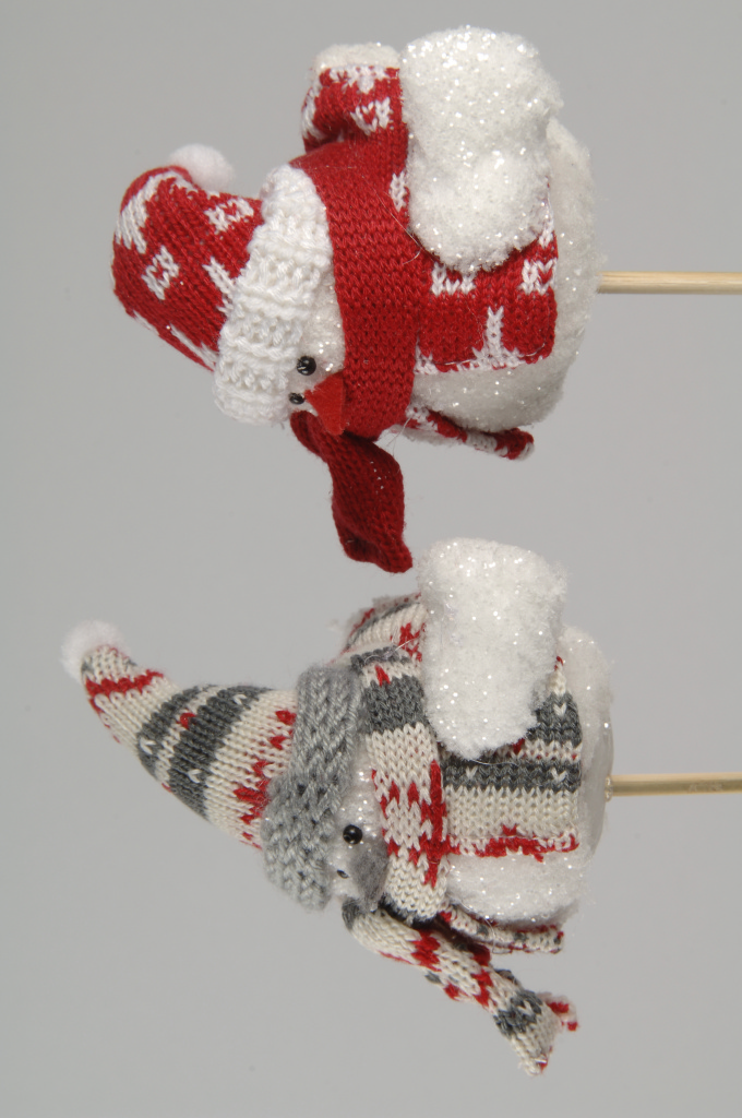 LED Tree with Snow - Green Cable & Clear Lights - 70cm