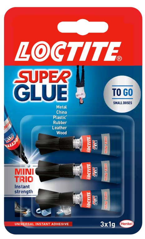 Mini Trio Super Glue - 3 x 1g