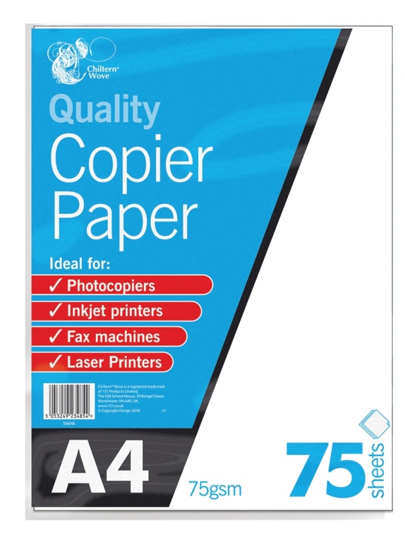 A4 Copier Paper - 75gsm / 75 Sheets