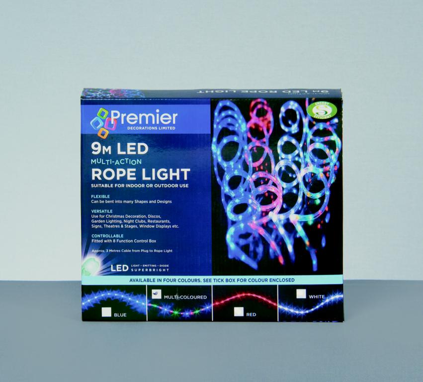 Rope Light Multi Action - 9m Multi Coloured