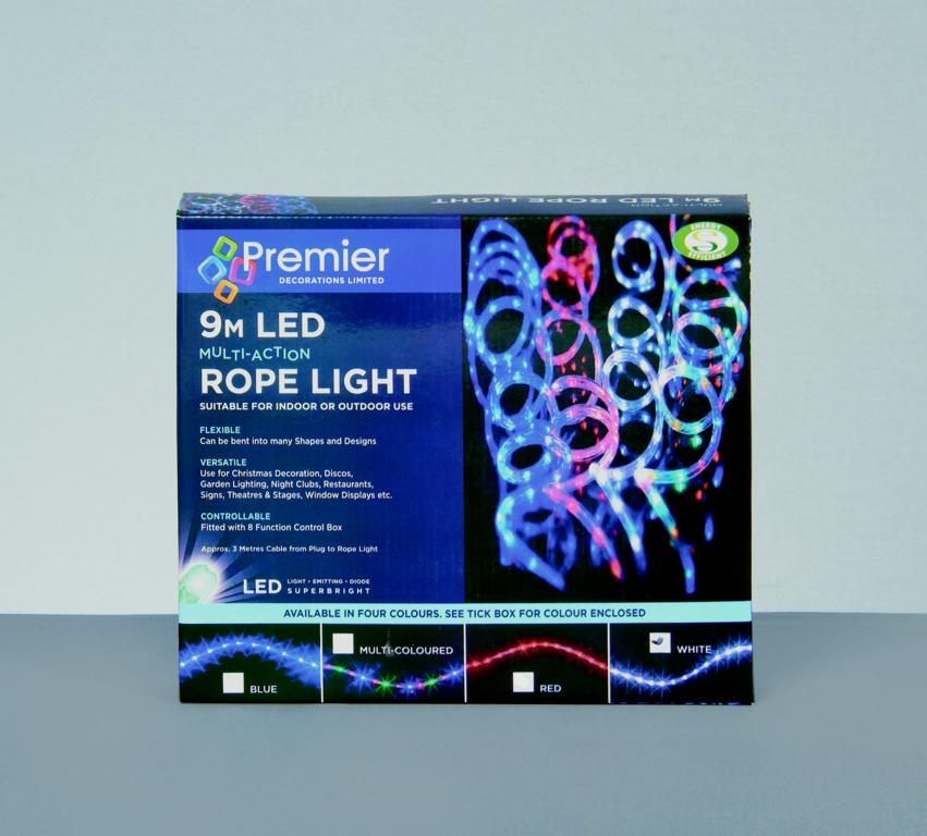 Rope Light Multi Action - 9m White