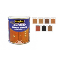 Quick Dry Outdoor Woodstain 250ml - Satin Light Oak