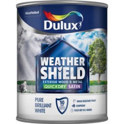 Weathershield Quick Dry Satin 750ml - Pure Brilliant White