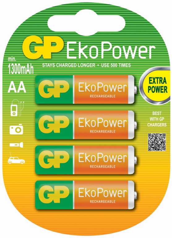 AA EkoPower Batteries - Pack 4
