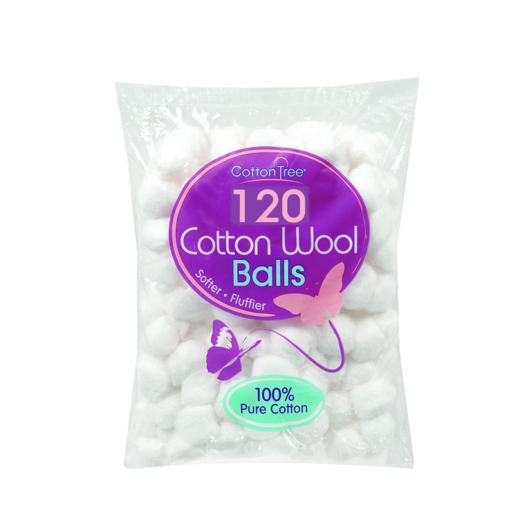 Cotton Wool Balls - 120 Pack