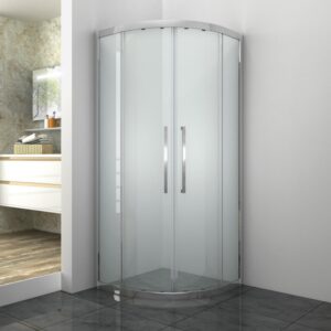 Kinder Twin Sliding Door Quadrant Shower Enclosure - 800 x 800mm x 1850mm