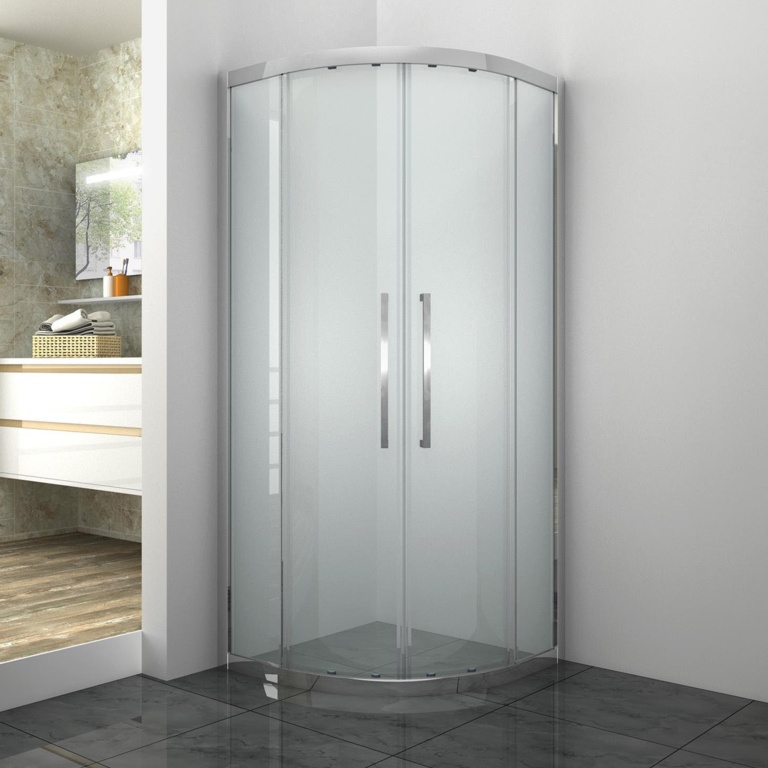 Kinder Twin Sliding Door Quadrant Shower Enclosure - 1000 x 800 x 1850mm