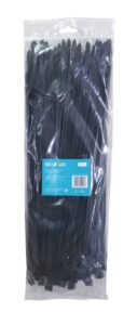 Black Cable Ties - 7.6mm x 370mm Pack 100