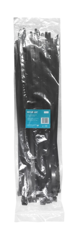 Black Cable Ties - 12.7mm x 540mm Pack 25