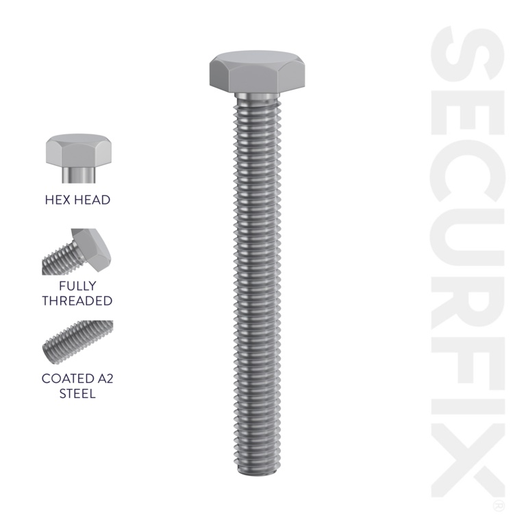 Hex Head Set Screws - M6 x 2"-M6 x 50mm | Pack of 100